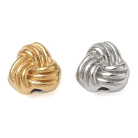 304 Stainless Steel Beads, Triangle Knot