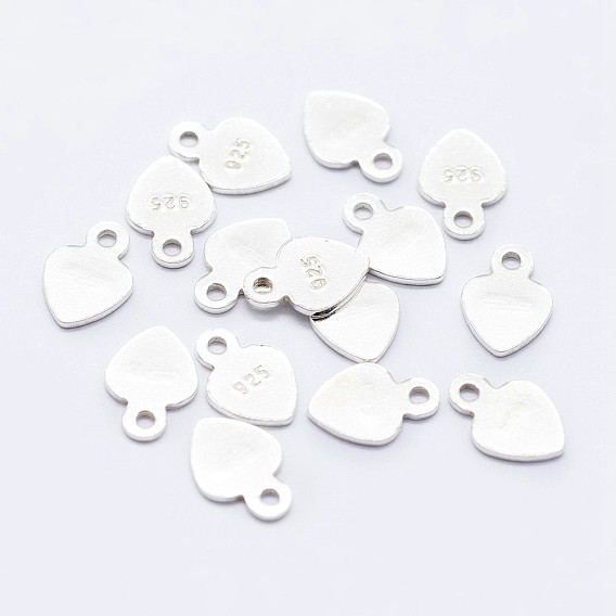 925 лапки из стерлингового серебра, с печатью 925, сердце