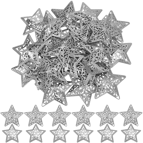 40 шт. 2 стили железные звездные украшения, для рождественской вечеринки украшения дома