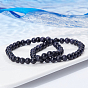 CHGCRAFT 4 Strands Synthetic Blue Goldstone Beads Strands, Round