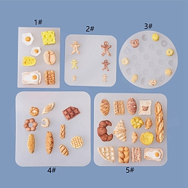 Imitation Food Cabochon DIY Food Grade Silicone Molds, Resin Casting Molds, for UV Resin, Epoxy Resin Craft Making