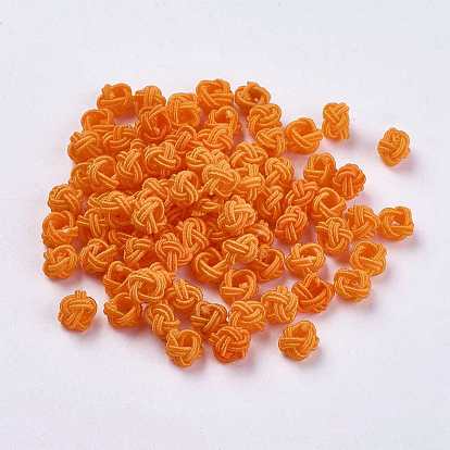 Polyester Weave Beads, Round