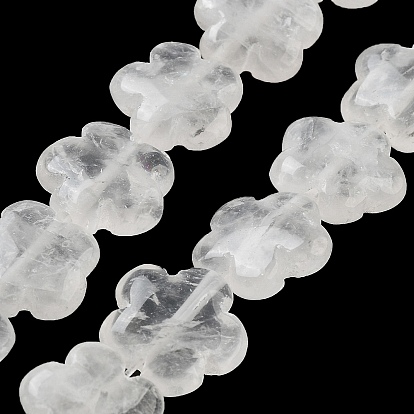 Природных кристаллов кварца бисер нитей, цветок из горного хрусталя