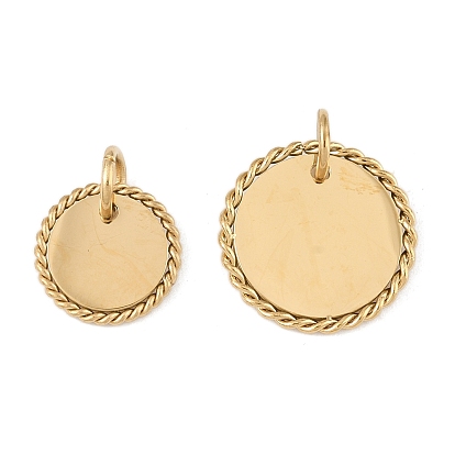 304 прелести нержавеющей стали, с целью перехода в кольце, плоский круглый шарм