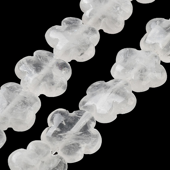 Природных кристаллов кварца бисер нитей, цветок из горного хрусталя