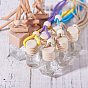 Glass Pendant Decorations, Empty Perfume Bottle, with Wooden Lid and Cotton Rope