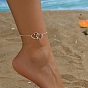 Браслеты на ногу из сплава с двойным сердцем в стиле бохо