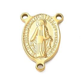 Религия 304 компоненты люстры из нержавеющей стали, овальный с центрами в виде четок, ионное покрытие (ip)