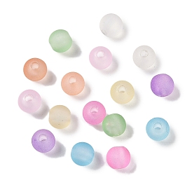 Imitation Jelly Transparent Acrylic Beads, Round