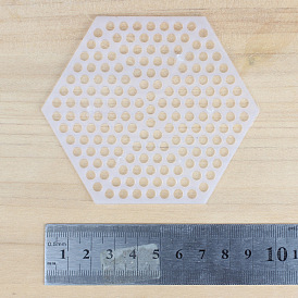 Hoja de lona de malla de plástico en forma de hexágono, para bolso de tejer diy proyectos de ganchillo accesorios