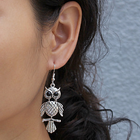 Fashionable Metal Bird Earrings - Forest Animal Earrings for Women.