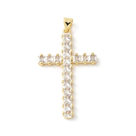 Латунные микро проложить кубического циркония подвески, крестик, стойки покрытие, без кадмия и без свинца, долговечный