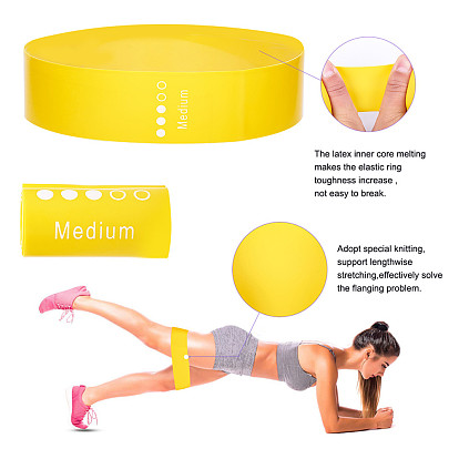 Resistance Loop Bands, Resistance Exercise Bands, for Home Fitness, Stretching, Pilates