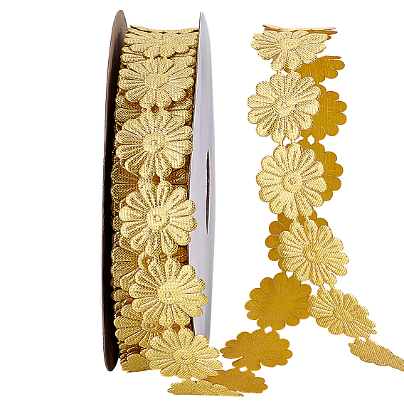 20 ярдов двухсторонних цветочных кружевных лент из полиэстера