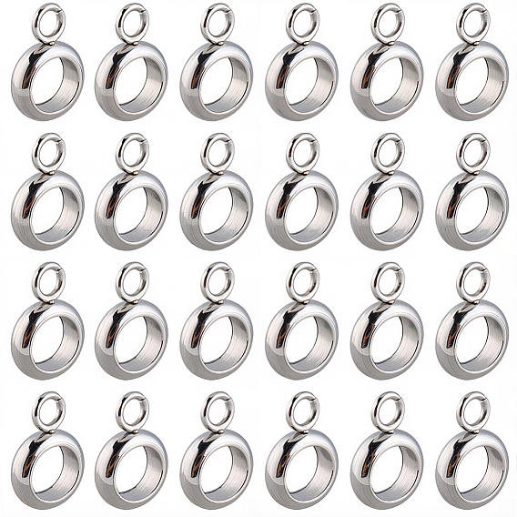 100шт 201 дужки из нержавеющей стали, петля под залог, кольцо под залог бисер