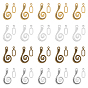 4 Colors Alloy Hook and Eye Clasps