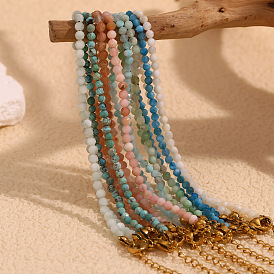 Браслеты из натуральных камней и бусин для женщин, круглые