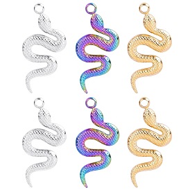 Stainless Steel Pendants, Snake Charm