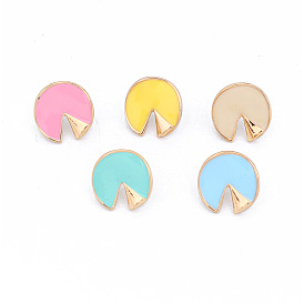 Cute and Unique Candy-Colored Geometric Round Resin Earrings