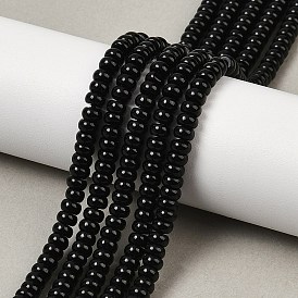 Природные обсидиана бисер нитей, рондель