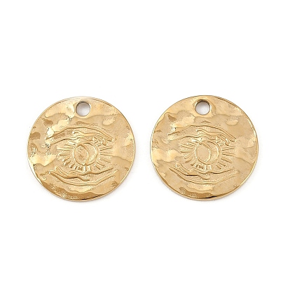 304 подвески из нержавеющей стали, плоский круг с рукой и солнцем