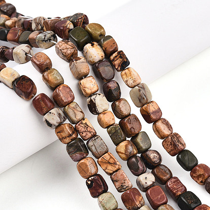 Natural Picasso Jasper/Polychrome Jasper Beads Strands, Nuggets, Tumbled Stone