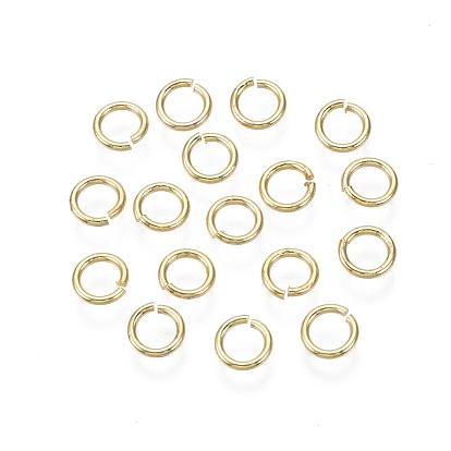 Brass Open Jump Rings, Long-Lasting Plated, Nickel Free, Ring