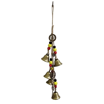 Iron Bells, Rattan Wind Chimes, for Home Decoration