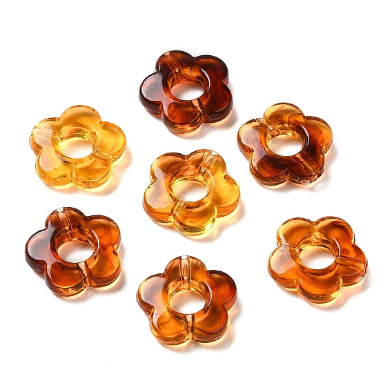 Transparent Acrylic Beads, Flower