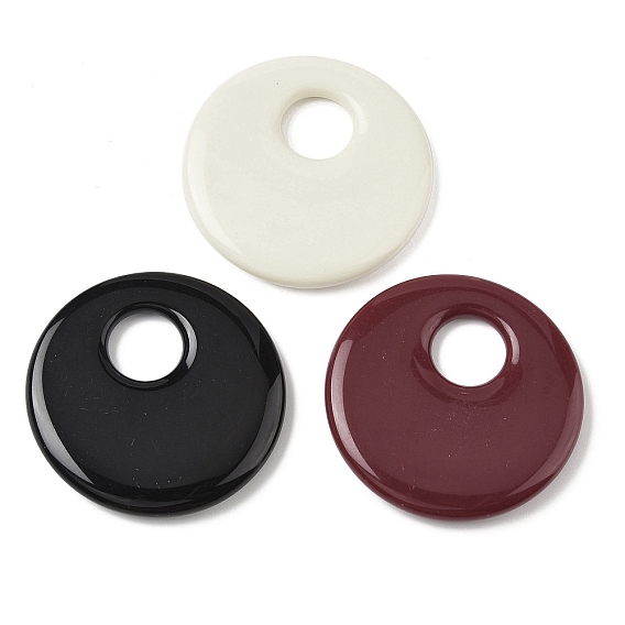 Подвески из смолы, плоско-круглые