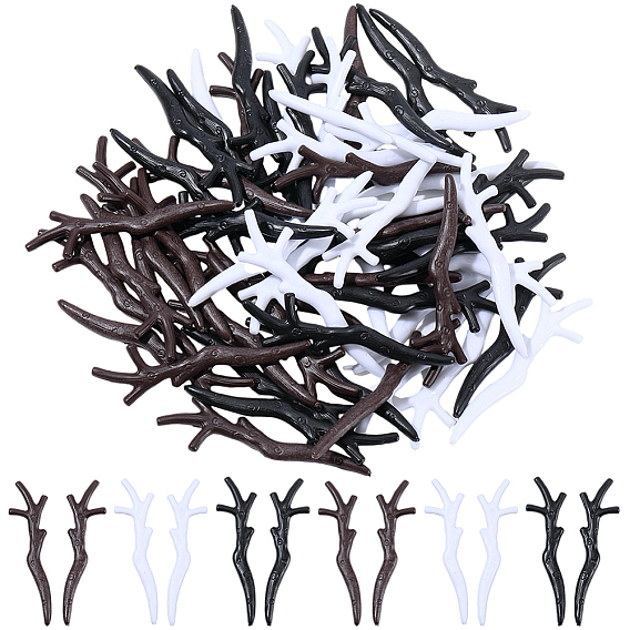 30 пары 3 цвета пластиковый снеговик рука ветка рог, Рождественские украшения своими руками, аксессуары для рукоделия