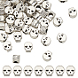 60шт. бусины из европейского сплава в тибетском стиле, бусины с большим отверстием, череп