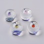 Lampwork Pendants, Galaxy Universe Ball, Round