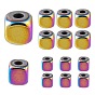 4 Strands 2 Sizes Electroplate Non-magnetic Synthetic Hematite Beads Strands, Cube, Grade A