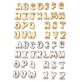 Латунные бусины, долговечный, стойки покрытие, без свинца и без кадмия, Письмо ~ Z