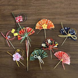 Бумажные японские веера суши фрукты украшения стола, для украшения обеденного стола в ресторане суши