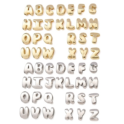 Латунные бусины, долговечный, стойки покрытие, без свинца и без кадмия, Письмо ~ Z