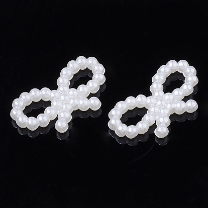 ABS Plastic Imitation Pearl Links, Bowknot