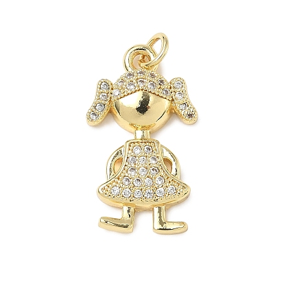 Латунные микро проложить кубического циркония подвески, без кадмия и без свинца, девушка, с целью перехода в кольце