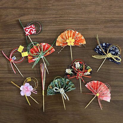 Бумажные японские веера суши фрукты украшения стола, для украшения обеденного стола в ресторане суши