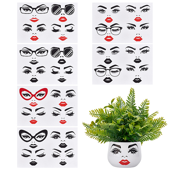 6 листы 6 стили УФ-перенос наклейки с эффектами