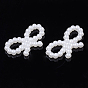 ABS Plastic Imitation Pearl Links, Bowknot