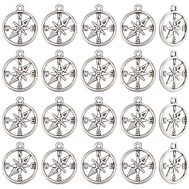 50 шт. Подвески из сплава в тибетском стиле, компас
