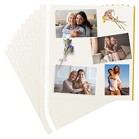 Бумага 4 кольцо листы для переплета клейкая лента сменные листы, для самостоятельного создания фотоальбома, прямоугольные