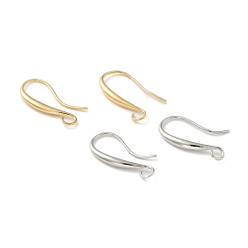 Brass Earring Hooks, Ear Wire with Loops