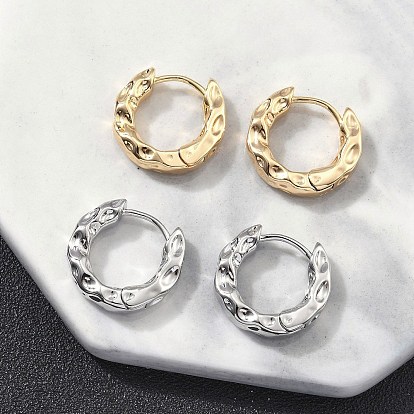 Латунные серьги обруча, паз