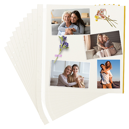 Бумага 4 кольцо листы для переплета клейкая лента сменные листы, для самостоятельного создания фотоальбома, прямоугольные