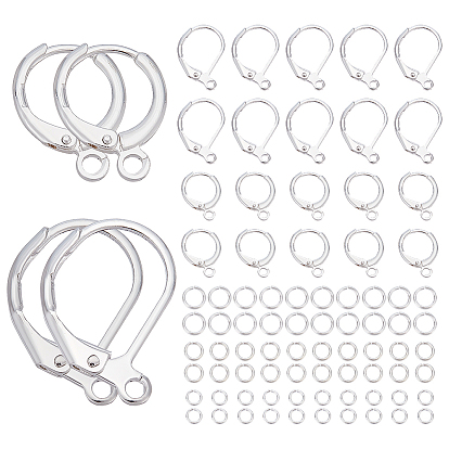 Наборы для изготовления ювелирных изделий своими руками, включая латунную фурнитуру для сережек и латунные открытые соединительные кольца