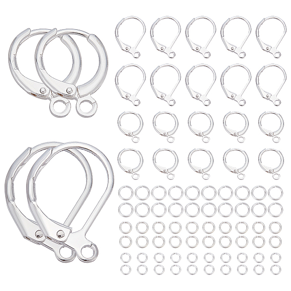 Наборы для изготовления ювелирных изделий своими руками, включая латунную фурнитуру для сережек и латунные открытые соединительные кольца