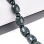 Natural Myanmar Jade Beads Strands, Barrel & Smooth Round